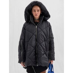 #VDR Fluffy Black bunda Veľkosť: M