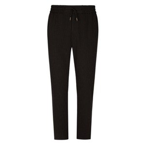 DOLCE & GABBANA Pinstriped Black nohavice Veľkosť: M