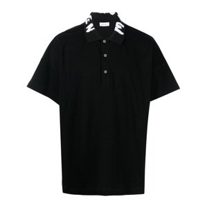 ALEXANDER MCQUEEN Graffiti Collar polo tričko Veľkosť: M