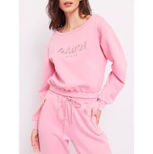GAUDI Rhinestones Pink mikina Veľkosť: S