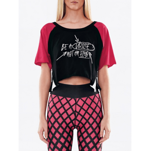 #VDR Voice Black Crop Top Veľkosť: M