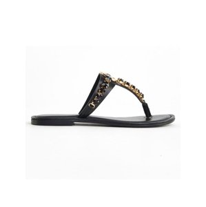GAUDI Rhinestones Black sandále Veľkosť: 38 EU