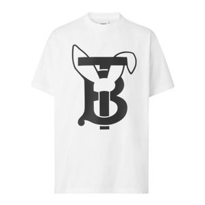 BURBERRY Rabbit White tričko Veľkosť: XS