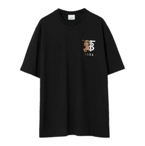 BURBERRY Hesford Black tričko Veľkosť: XS