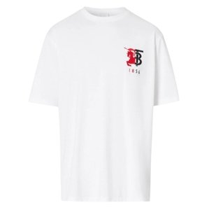 BURBERRY Hesford White tričko Veľkosť: XS