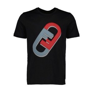 FENDI 3D Logo Black tričko Veľkosť: L