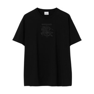 BURBERRY Tristan Black tričko Veľkosť: S