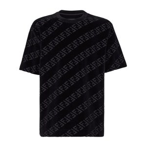 FENDI Diagonal Black tričko Veľkosť: L