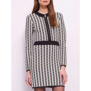 GAUDI Jacquard Black šaty Veľkosť: S