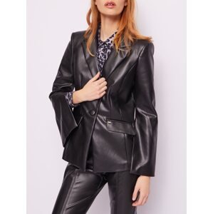 GAUDI Leatherette Black sako Veľkosť: L