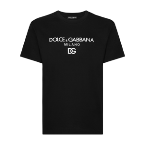 DOLCE & GABBANA DG Embroidery Black tričko Veľkosť: XXL