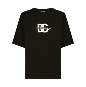 DOLCE & GABBANA DG Monogram Black tričko Veľkosť: S