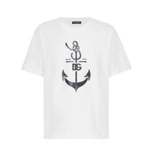 DOLCE & GABBANA Anchor White tričko Veľkosť: L