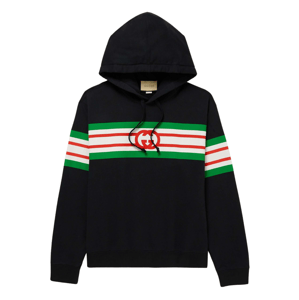 GUCCI Stripe Black mikina Veľkosť: M