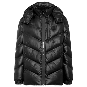 PLEIN SPORT Nylon Puffer Tiger Black bunda Veľkosť: L
