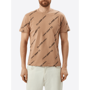 CAVALLI CLASS Logo Brown tričko Veľkosť: XL