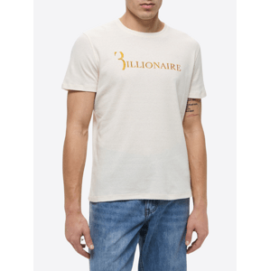 BILLIONAIRE Flavio Oro Beige tričko Veľkosť: 4XL