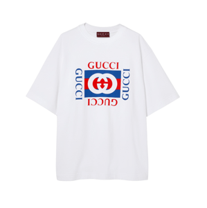 GUCCI Logo White tričko Veľkosť: M