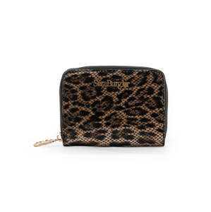 SARA BURGLAR Leopard Brown peňaženka