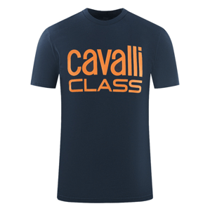 CAVALLI CLASS Roderick Navy Blue tričko Veľkosť: L
