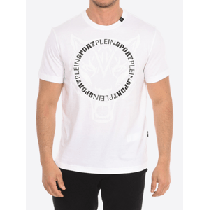 PLEIN SPORT Logo Loop White tričko Veľkosť: XL
