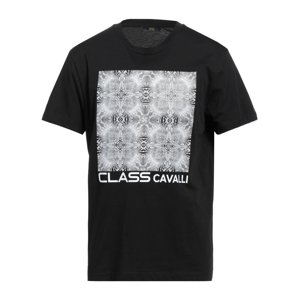 CAVALLI CLASS Graphic Black tričko Veľkosť: L
