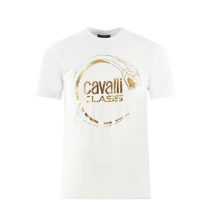 CAVALLI CLASS Snake II. White tričko Veľkosť: M