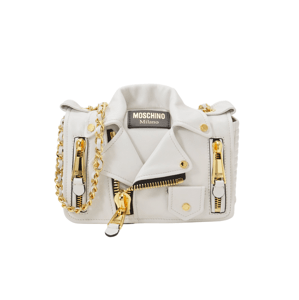 MOSCHINO Biker Grey crossbody kabelka