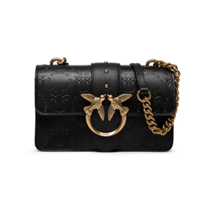 PINKO Love One Black crossbody kabelka