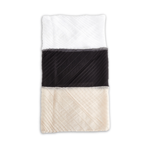 GAUDI Pleated Black/Milk šatka