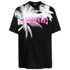 DSQUARED2 Palms Black tričko Veľkosť: L