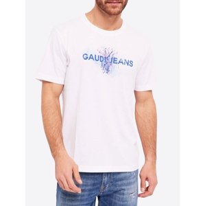 GAUDI Jeans Luca White tričko Veľkosť: L
