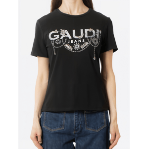 GAUDI Crystal Black tričko Veľkosť: L