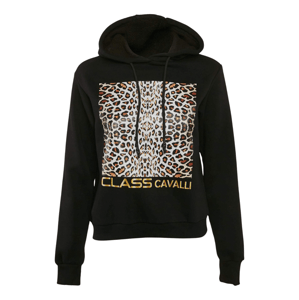 CAVALLI CLASS Leopard Black mikina Veľkosť: XL