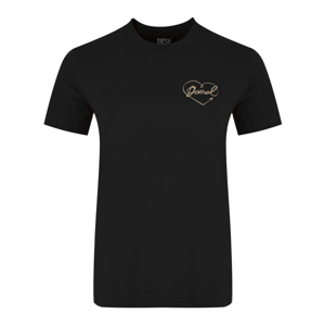 DIESEL Love Black tričko Veľkosť: XS