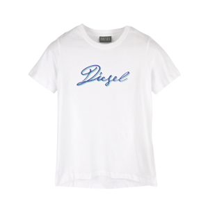 DIESEL Written Logo White tričko Veľkosť: L