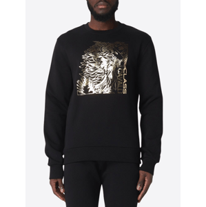 CAVALLI CLASS Golden Chest Black mikina Veľkosť: XL