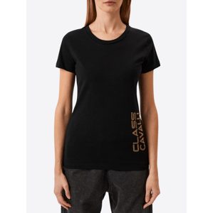 CAVALLI CLASS Logo Black tričko Veľkosť: XL