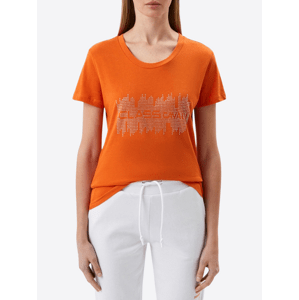 CAVALLI CLASS Sequins Orange tričko Veľkosť: M