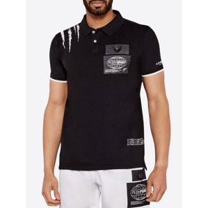 PLEIN SPORT Panther Black polo tričko Veľkosť: S