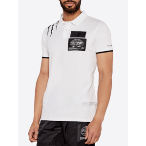 PLEIN SPORT Panther White polo tričko Veľkosť: S