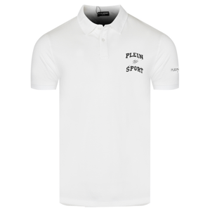 PLEIN SPORT Refined White polo tričko Veľkosť: XL