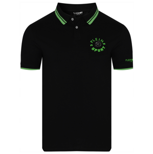 PLEIN SPORT Iconic Roar Black polo tričko Veľkosť: M