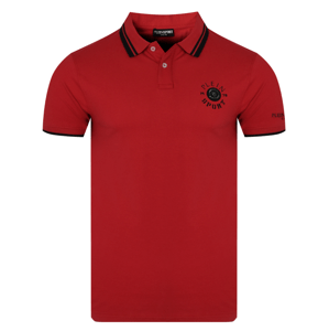 PLEIN SPORT Iconic Roar Red polo tričko Veľkosť: XXL