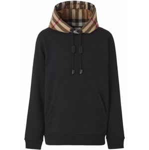 BURBERRY Check Black mikina Veľkosť: XS