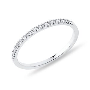 Diamantová obrúčka eternity z bieleho zlata KLENOTA