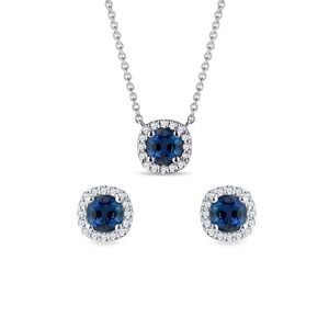 Set luxusných šperkov s diamantmi a zafírmi KLENOTA