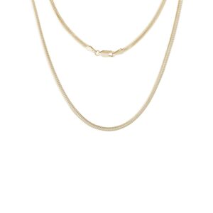 Retiazka Flat Snake zo žltého 14k zlata v dĺžke 42 cm KLENOTA