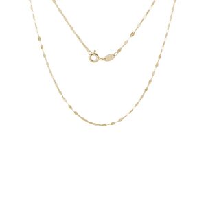 Zlatá retiazka typu Lip Chain v dĺžke 42 cm KLENOTA
