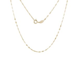 Retiazka typu Lip Chain v dĺžke 45 cm zo žltého 14k zlata KLENOTA